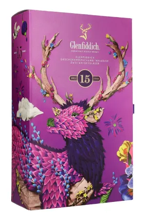 Glenfiddich Chinese New Year 15YO Glass Set 700ml