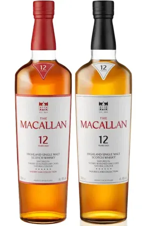 Macallan 12 Year Old Gift Pack 2Bottles - 1 x 12 Double | 1 x 12 Sherry Oak